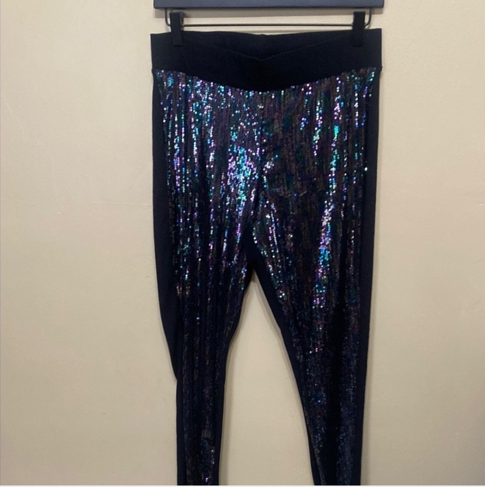5/$25 2x [Torrid] Sequin Leggings. Black In Back B1